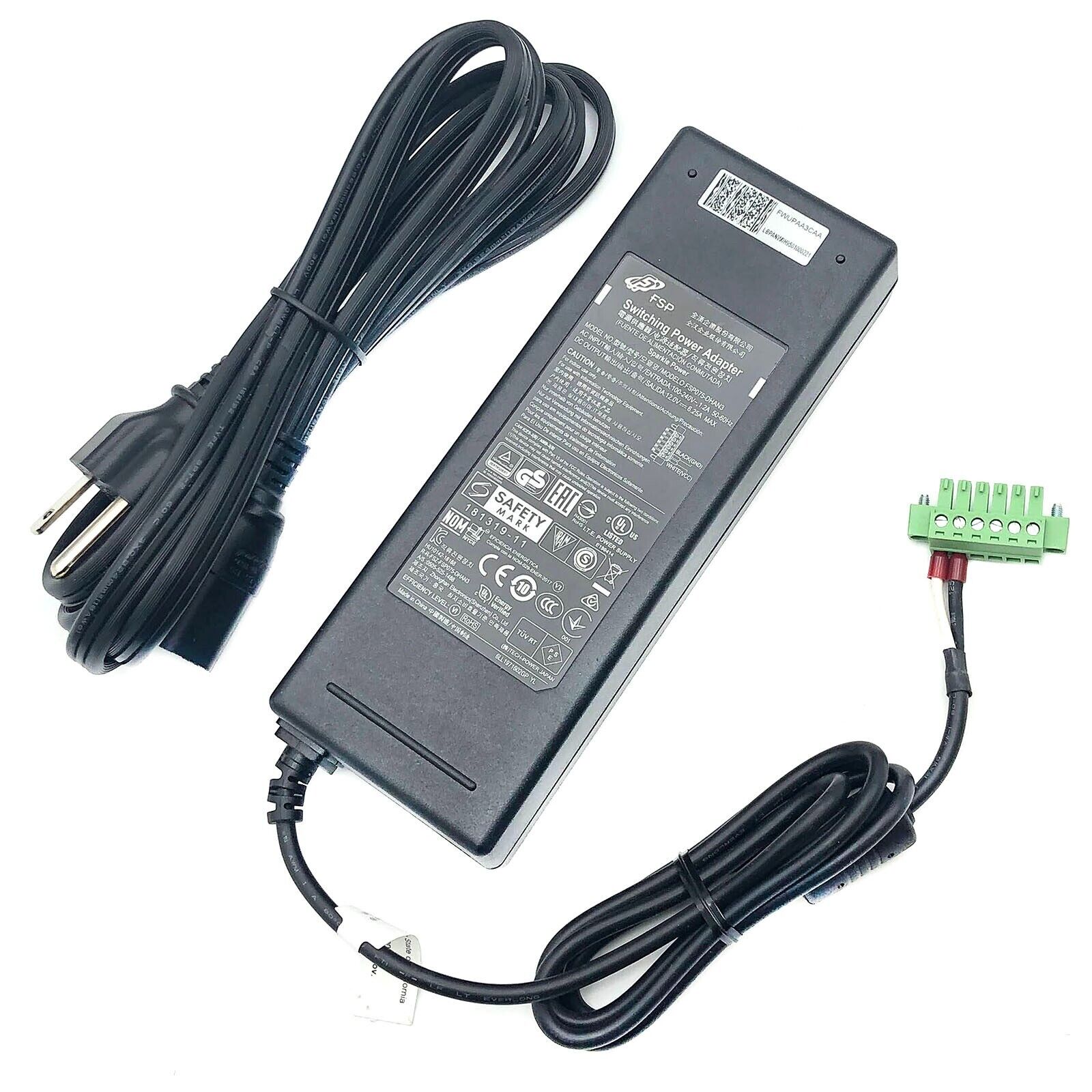 *Brand NEW*Original FSP FSP075-DHAN3 12V 6.25A 75W AC Adapter Terminal Block Connector Power Supply